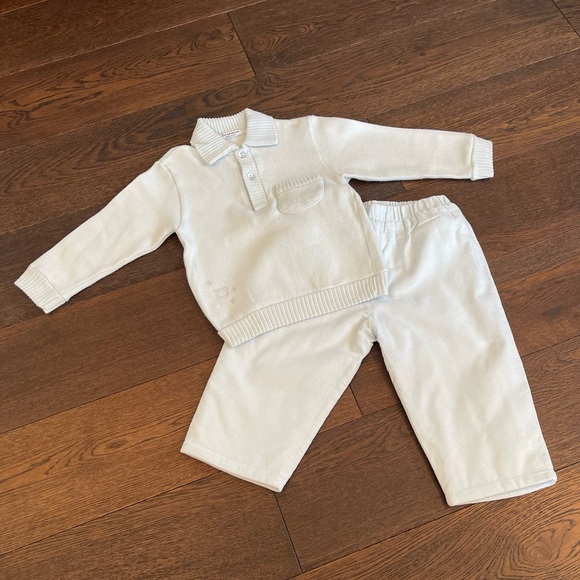 Cozy Designer Baby Outfit PAPERMOON mini Size 12 Months Light Blue Warm - Picture 9 of 16